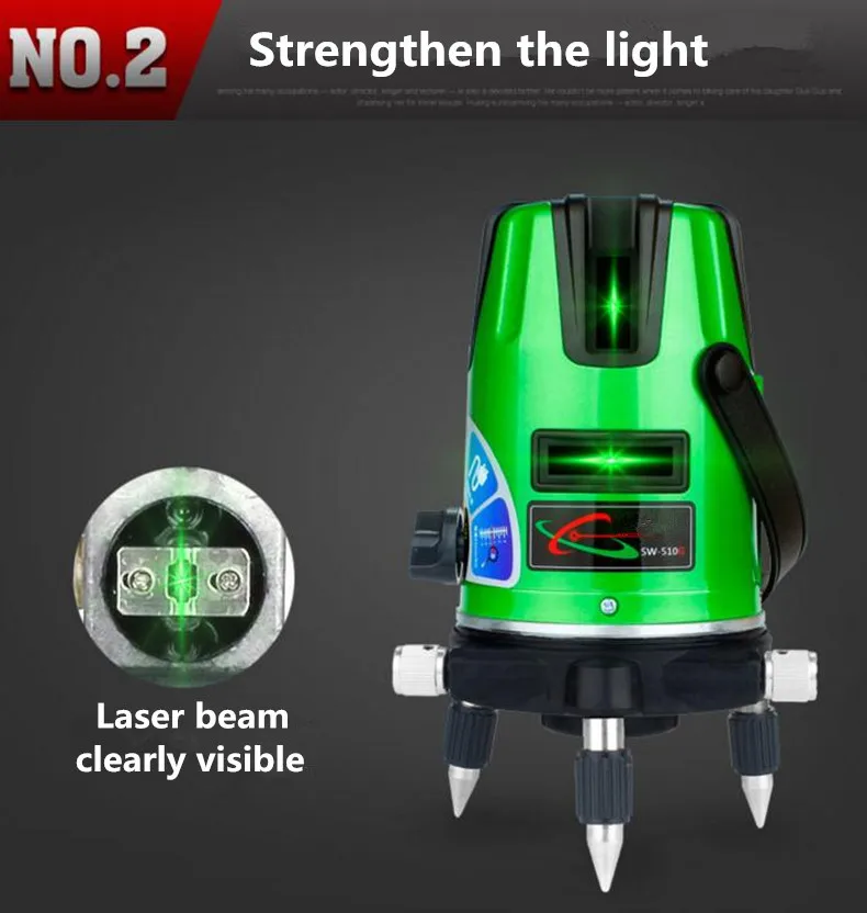 Xltown 5Lines 6points lithium battery Laser Level Self-Leveling 360 rotary Cross Line Lazer Level slash function tripod level Xltown 5Lines 6points lithium battery Laser Level Self-Leveling 360 rotary Cross Line Lazer Level slash function tripod level