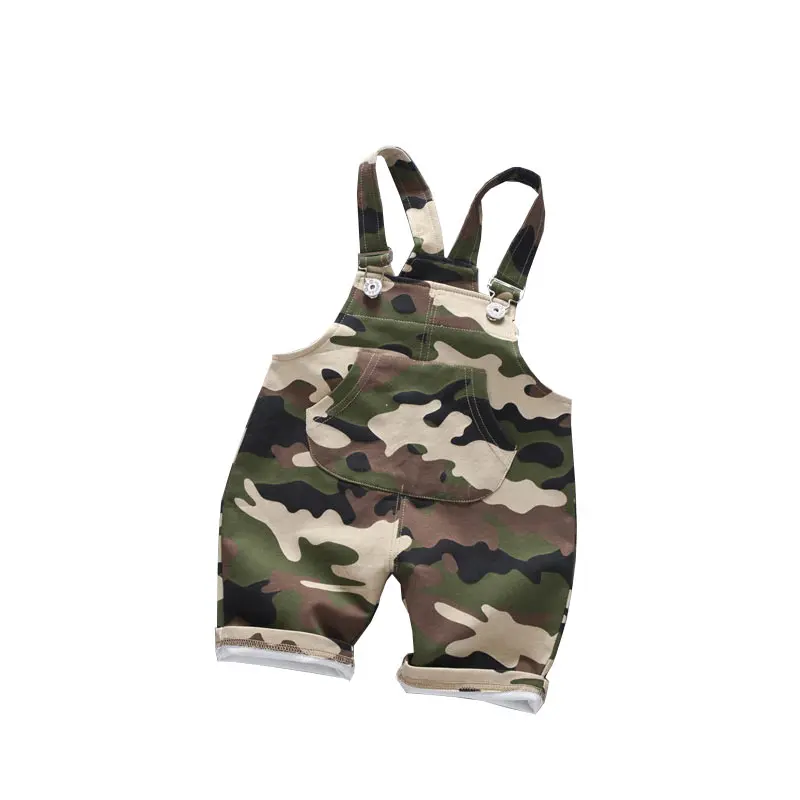 Штаны для маленьких мальчиков и девочек г., новая летняя камуфляжная печатная подвеска, комбинезон для малышей от 0 до 3 лет, одежда для малышей - Цвет: ArmyGreen