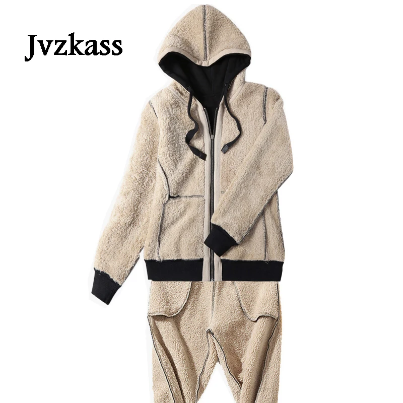 Jvzkass 2020 новый осенний и зимний свитер с капюшоном костюм для женщин плюс