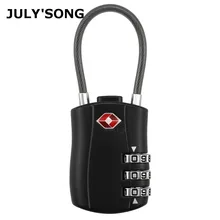 JULY'S SONG TSA Luggage Lock And Customs Lock New Smart Combination 3 Digit Zinc Alloy Convenient And Firm Password lock