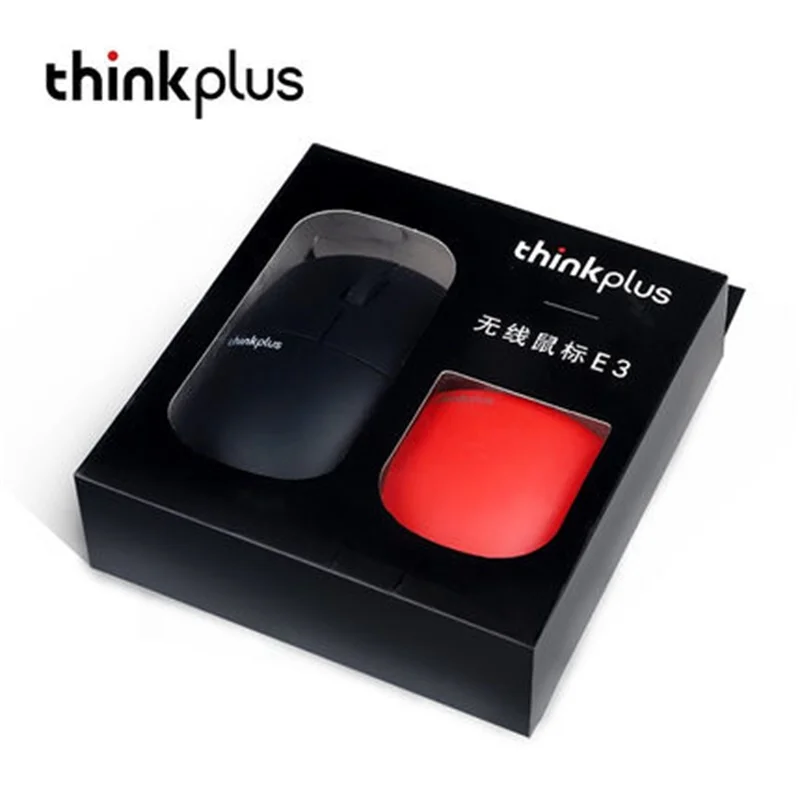 Новейшая беспроводная мышь lenovo ThinkPad thinkplus E3 mute 2,4 ГГц, беспроводная, может менять корпус, красная, черная, компьютерная мышь для ноутбука