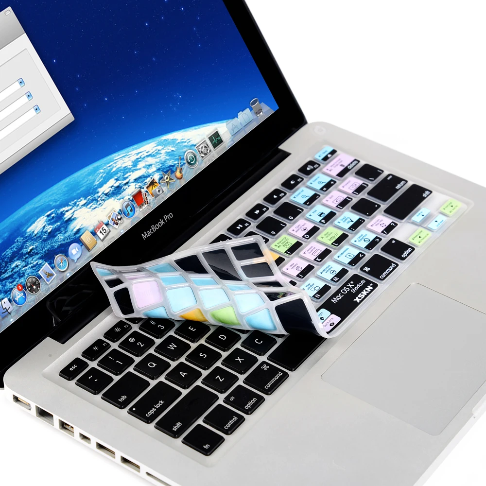 US Version Mac OS X Shortcut Design Functional Silicone Keyboard Cover for for Macbook Pro, 13, 15, wireless US Version Mac OS X Shortcut Design Functional Silicone Keyboard Cover for for Macbook Pro, 13, 15, wireless