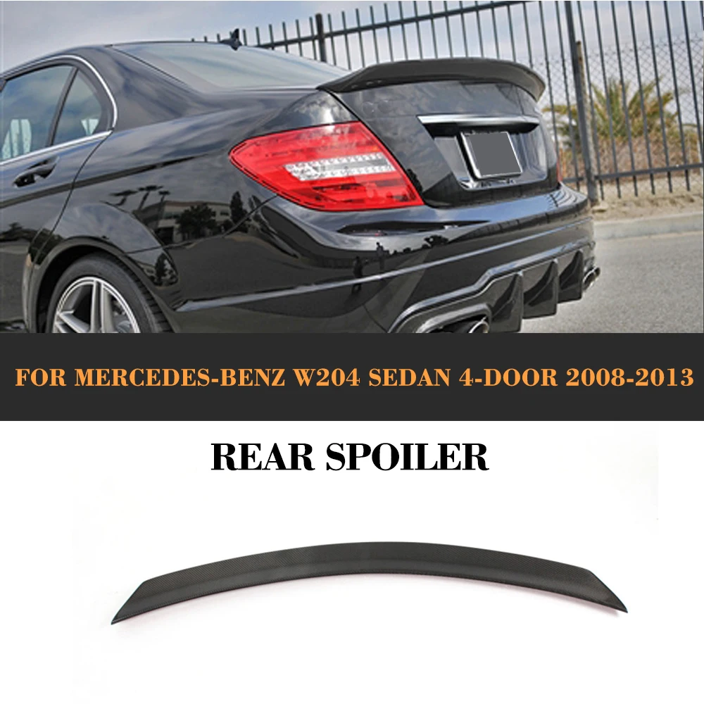 Задний спойлер для багажника из углеродного волокна класса C Mercedes Benz W204 C180 C250 C300 C63
