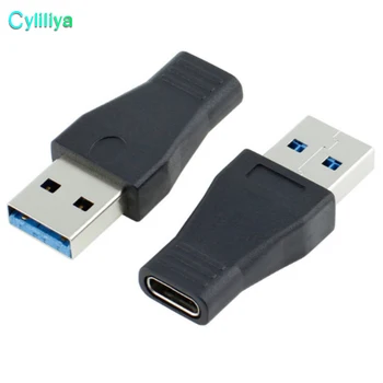 

50pcs Hot Sale USB 3.1 Type C Adapter USB 3.0 Male to USB-C Female Adapter Converter for Macbook Huawei P9 Xiaomi 4C