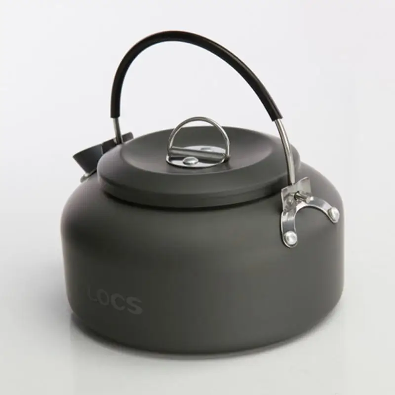 

Outdoor Portable Coffee Teapot Kettle Camping Hiking Picnic BBQ Kettle Water Pot 0.8L Aluminium Alloy Tea Kettle #18