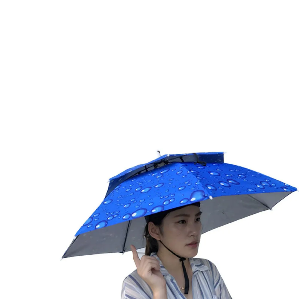 Buy Portable Umbrella Hat Sun Shade Camping Fishing