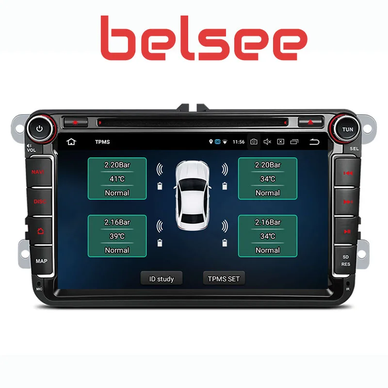  Belsee Octa Core 4GB Ram Car Radio DVD Head Unit Navigation Multimedia forVW Volkswagen Polo Passat