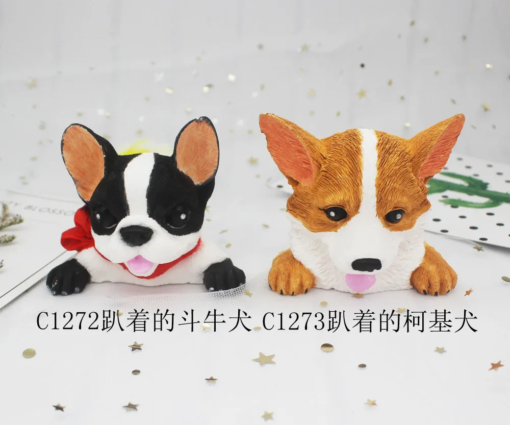 

Corgi French bulldog silicone mold chocolate mold