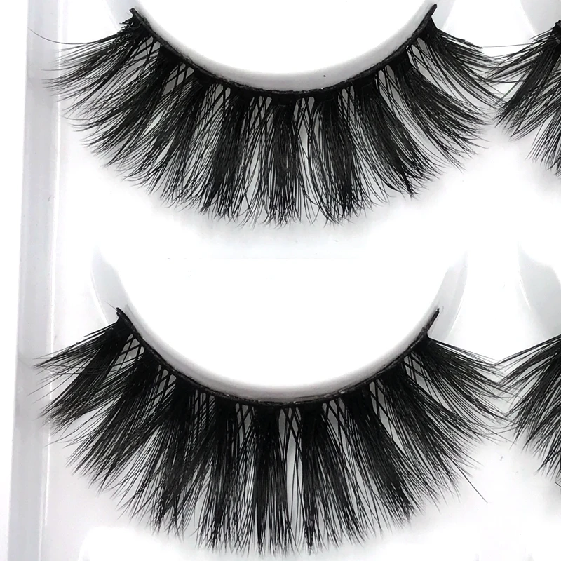 50 pairs natural long false eyelashes mink eyelashes makeups cruelty free lashes fake lash eyelash extension faux cils G803