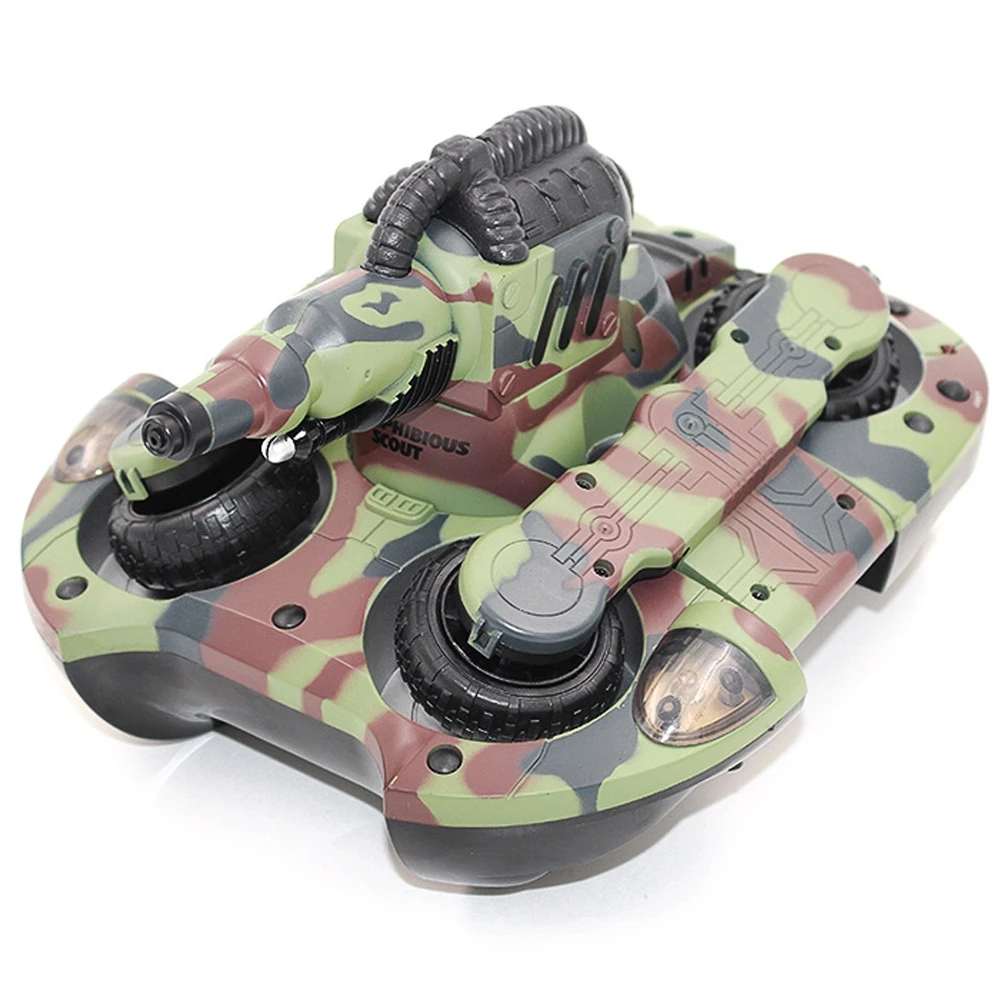 

YED 24883A 2.4GHz Wireless RC Tank Wireless Water / Land Mode BB Bullet Shooting with LED Light