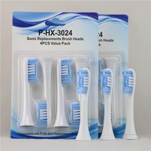Wholesale 2000pcs HX3024 Sonic Tooth Brush Replacement For Philips Sonicare Toothbrush Heads Adults Soft Bristles Diamond Clean
