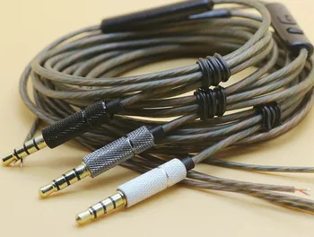 

C5 earphone wire Bass wire Crystal OFC headphone cable 32 core 2pcs