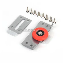10PCS Sliding wardrobe door rollers Cabinet Nylon Caster Wheel Pulley For Wardrobe Window Furniture Hardware whism 8 pcs lot stainless steel sliding door wheel cabinet nylon wheels hanging wheel parts door rollers door hardware
