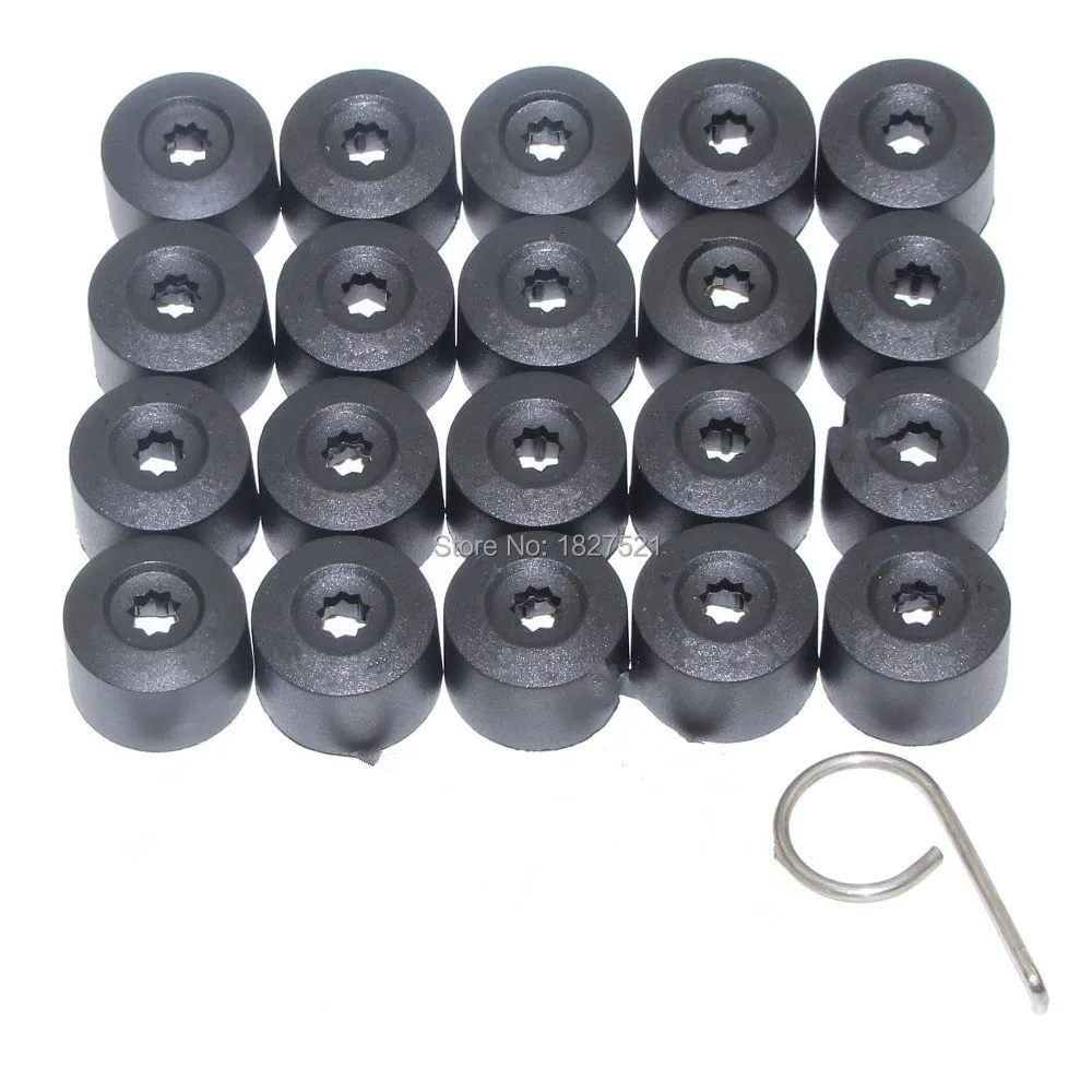 20Pcs/Set Wheel Lug Bolt Nut Cover Cap Caps & Dismantle Tools VW Jetta Golf Passat Beetle EOS