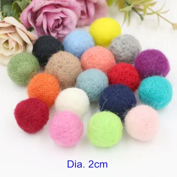 

2 cm Wool Felt Balls,Lovingly Handmade and Hand Dyed,Great for Many Craft Projects - Pick Your Own Colors, 20 pcs