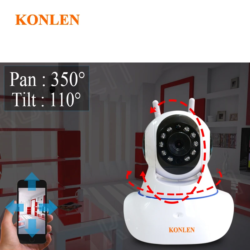 KONLEN Wi-Fi сигнализация с ip-камерой панель управления Беспроводная для дома умный дом дверь движения безопасности CCTV видеонаблюдение