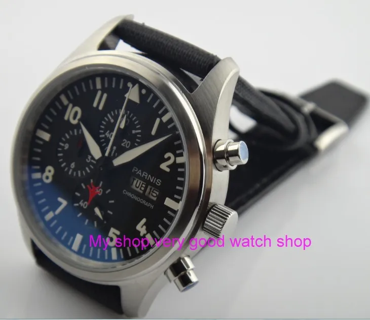 

42mm PARNIS Japanese quartz movement Chronograph shows the date and week multifunction quartz watch luminous men watches rnm2