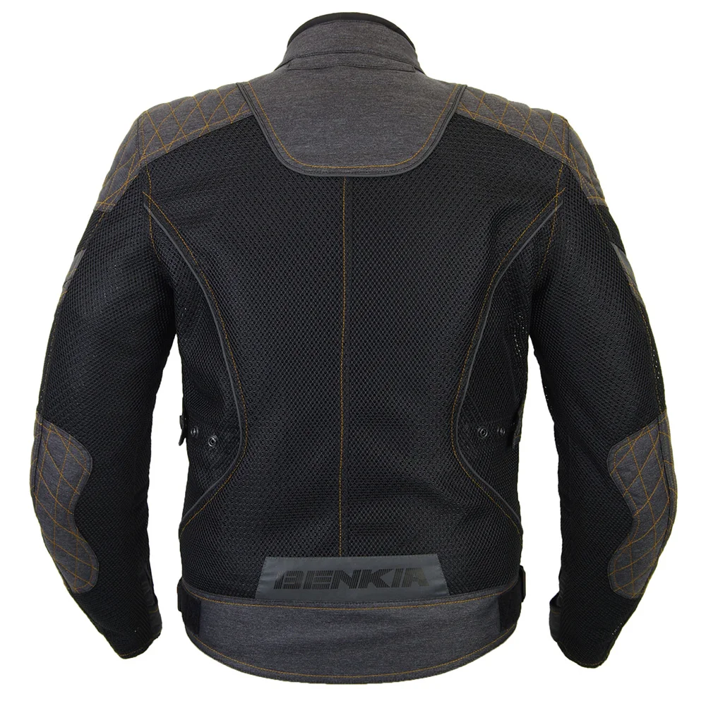 BENKIA сетчатая дышащая мотоциклетная куртка ретро-стиль Chaqueta Moto куртка мотоциклетная куртка для мотокросса куртка для верховой езды Защитное снаряжение JS11