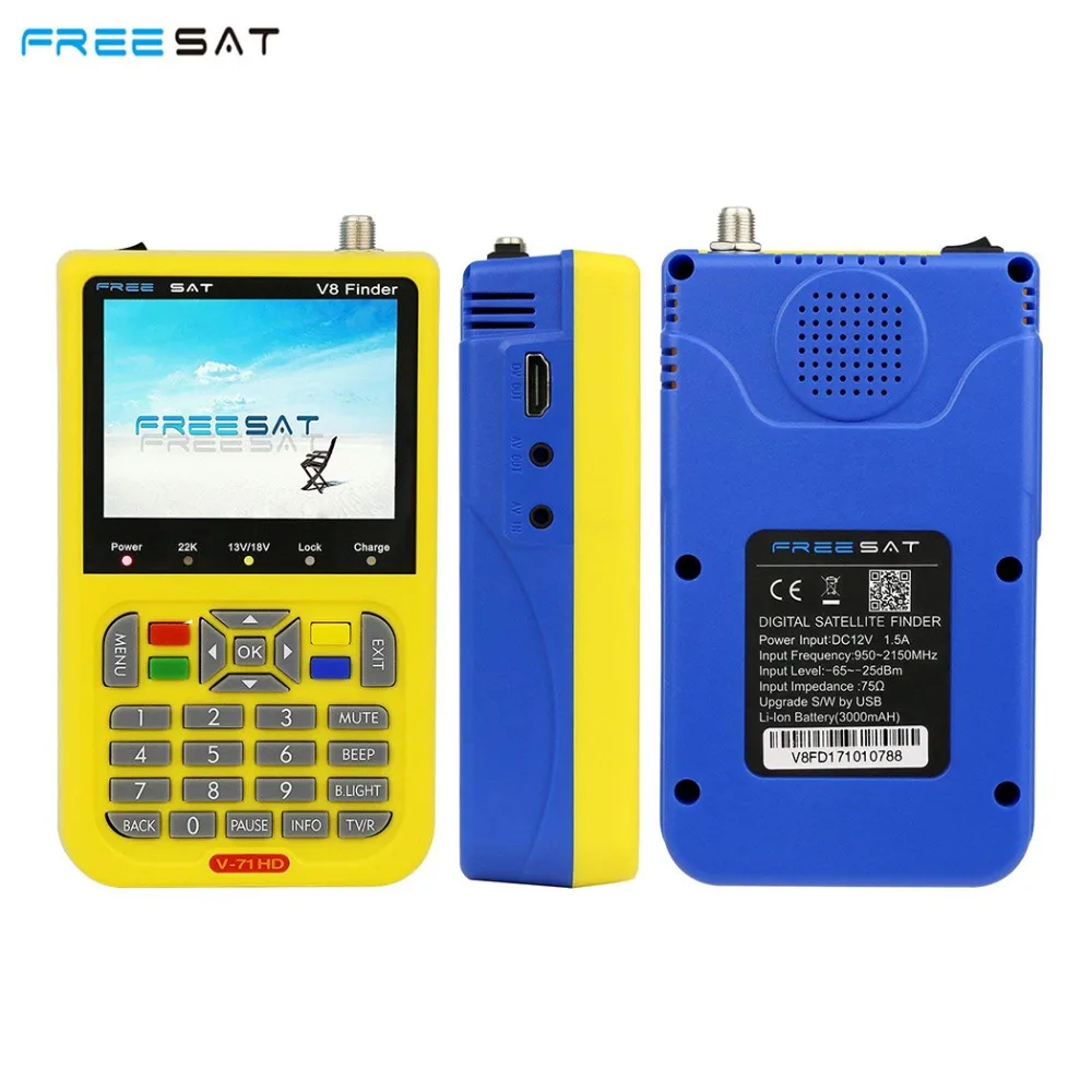 

Satxtrem V8 Finder Sat Statellite Finder DVB-S2 HD Digital Satellite Signal Meter Outdoor Signal TV Antenna Detector Air Dish