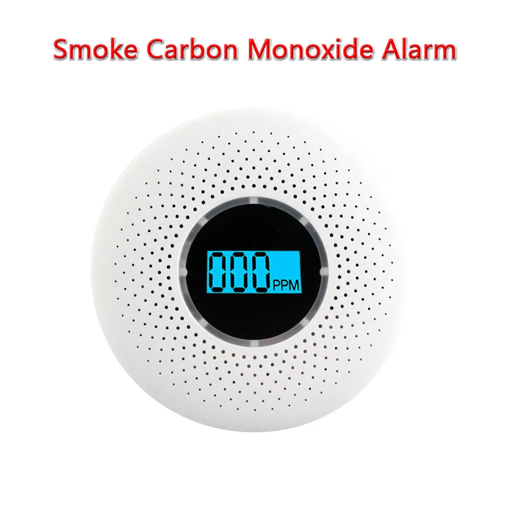 

High Sensitive Gas Sensor Detector Carbon Monoxide Poisoning Alarm Detector LCD Photoelectric Independent 80dB Warning Dropship