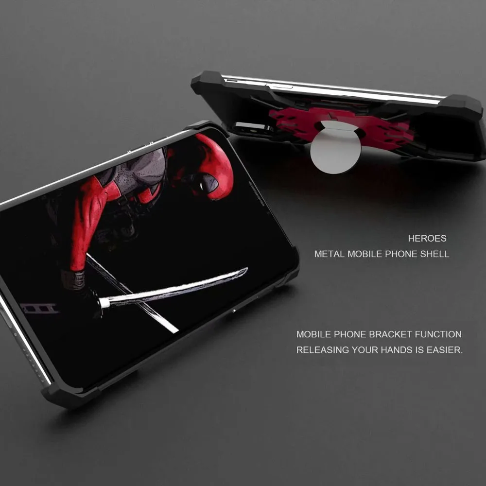 Для iPhone XS MAX XR X Чехол панцири тяжелый металл алюминий рамки Hero противоударный чехол для телефона для 7 8 6 S принципиально