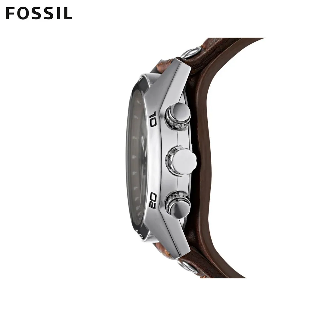 Наручные часы Fossil CH2565 мужские с кварцевым хронографом на кожаном