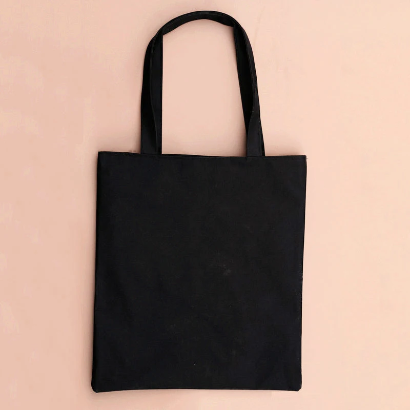 XINGMING 2019 solid balack reusable shopping bags women men tote canvas bag eco cloth bags Multiple sizes XINGMING 2019 solid balack reusable shopping bags women men tote canvas bag eco cloth bags Multiple sizes