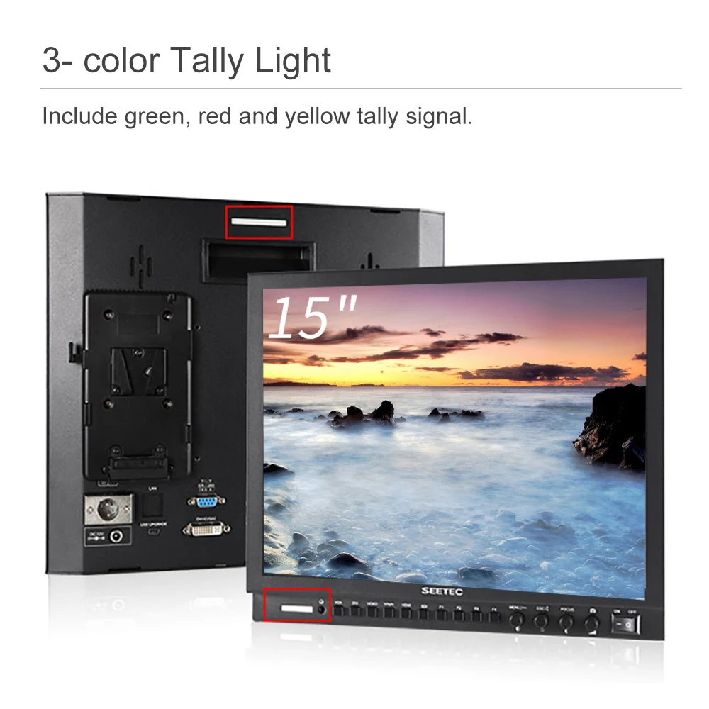 Монитор для широковещания Seetec P150 3HSD 15 ''SDI HD 1024x768 ЖК экран пленочная камера