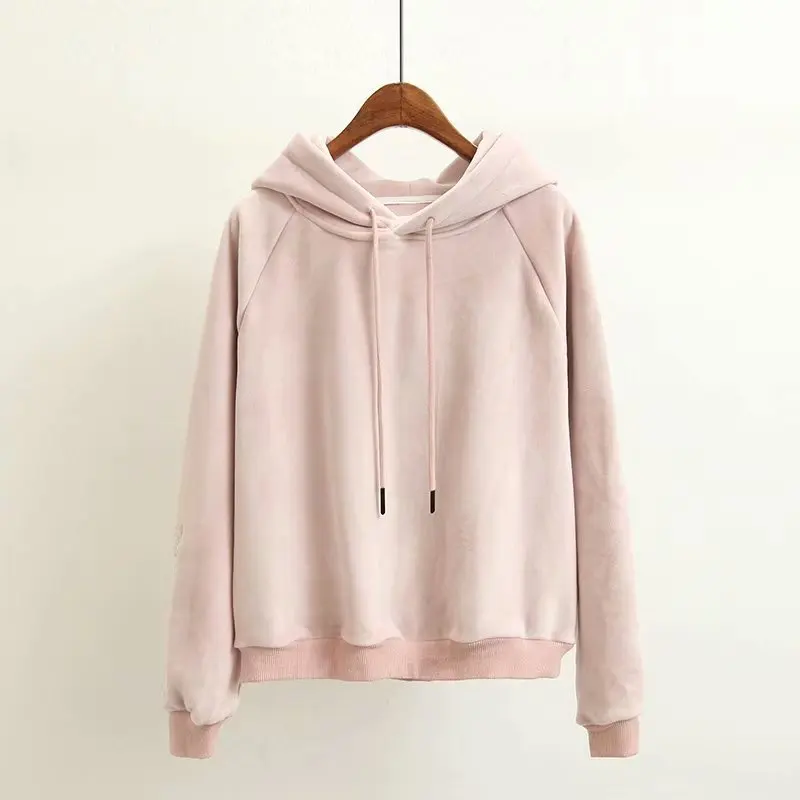 Capuchon Porter Doux Rlyaeiz Hoodies Pantalon Survêtement Femmes pink 2 À Nouveau 2018 De Femelle Pièce Costumes Sporting Femme Sport Ensemble Black WnUWa760O
