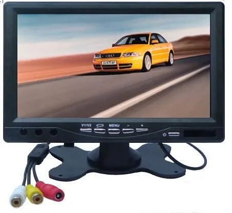 Горячие Новые 7 дюймов ЖК-дисплей TFT HD цифровой AV(Поддержка как компьютер Экран) монитор камеры CCTV