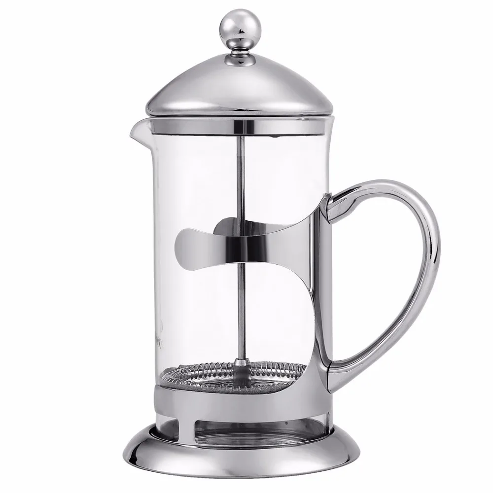Homdox French Press Coffee Kettle Maker 1000ML Stainless Steel Heat