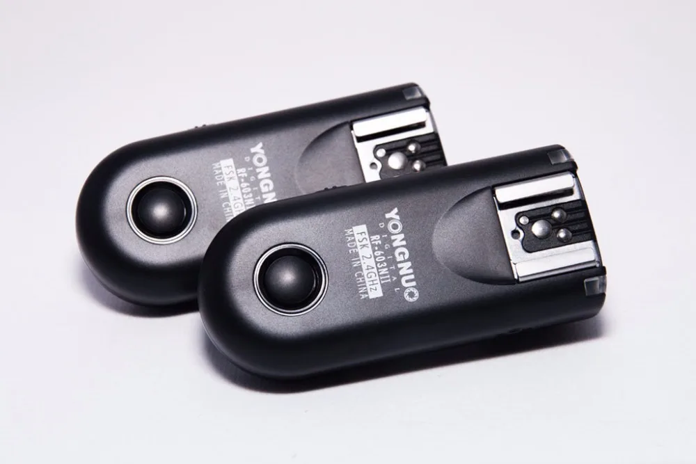 

Yongnuo RF 603 II N3 Flash trigger RF603 Shutter Release Remote tranceiver for Nikon D90 D600 D7100 D5100 D3100 D3000 YN-560IV