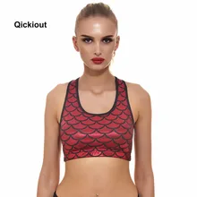 Qickitout бюстгальтер для женщин супер эластичность русалка весы Фитнес Топ Тонкий Полный чашки сна бюстгальтер грудь