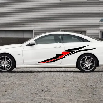 

Car Racing Sport Stripes 82'' Door Decals for E Class Vinyl Side stickers ZC1460