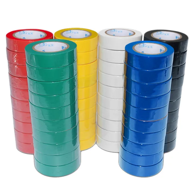 10pcs/lot 10 Meters Electrical Tape PVC Insulation Tape Waterproof Electrical Tape Electrical
