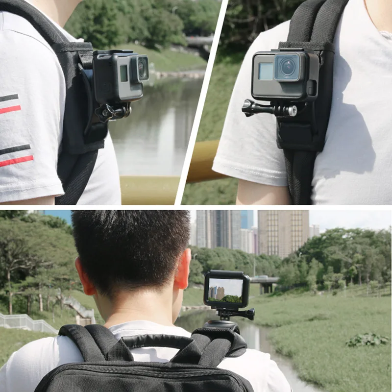 Рюкзак на лямках кронштейн держатель Подставка для GoPro Hero 7 6 5 4 Session SJCAM eken Xiaomi yi аксессуары для экшн-камеры