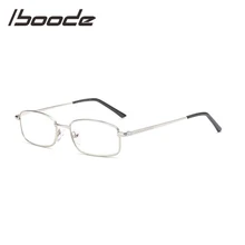 IBOODE Anti Blue Light Metal Square Reading Glasses Women Men Presbyopic Eyeglasses Female Male Hyperopia Eyewear Spectacles