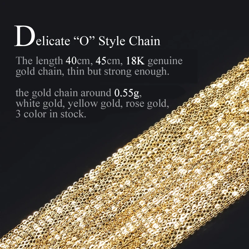 Светящаяся золотая цепочка DAIMI 18K|necklace fine|necklace goldnecklace necklace |