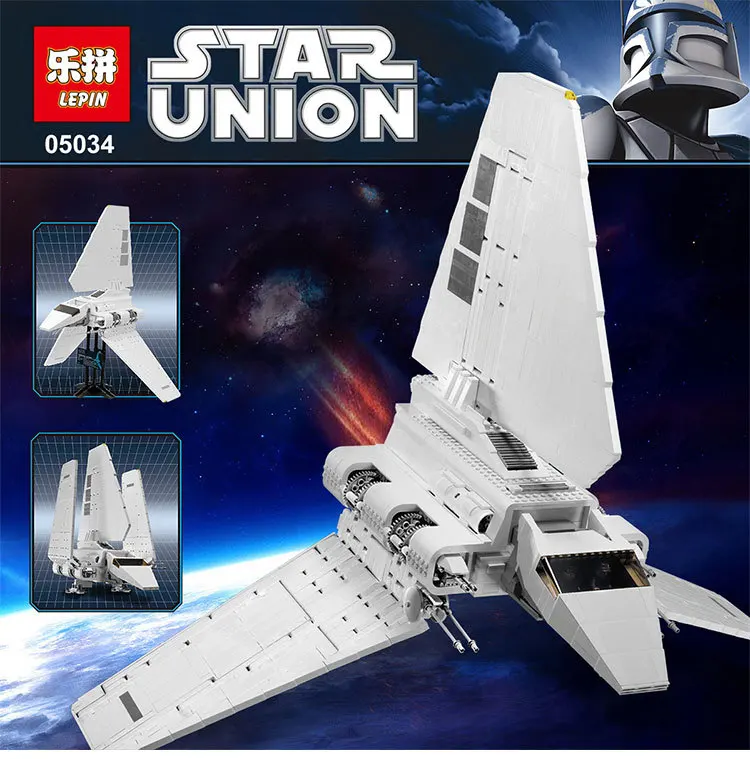 New LEPIN 05034 2503Pcs Star Wars Imperial Shuttle Model Building Kit Blocks Bricks Compatible Children Toy