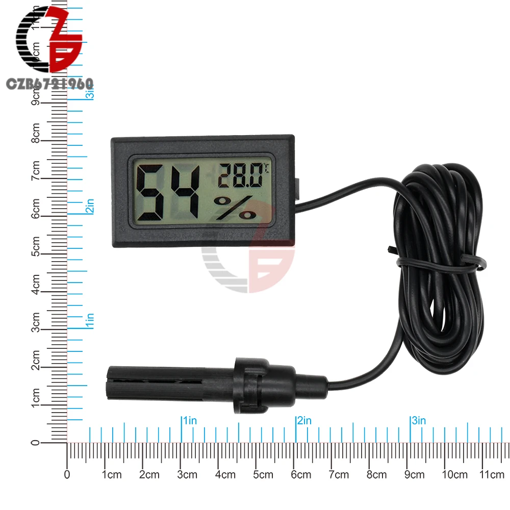 DC 12V Car Mini LCD Digital Thermometer Waterproof Probe Indoor Outdoor  Convenient Temperature Sensor With 1.5M Probe Cable - AliExpress