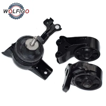 

WOLFIGO New Set 3PCS Engine Motor Mount 218102C300 21930-2D101 21910-2D000 for Hyundai Tiburon 2.0L 2.7L 2003-2008