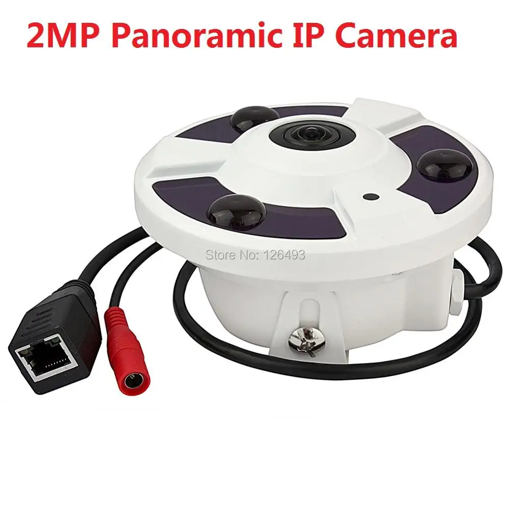 CCTV 2.0mp P2P 360 градусов панорамный Fisheye IP Камера ONVIF P2P обнаружения движения для внутренней безопасности-белый, Бесплатная доставка