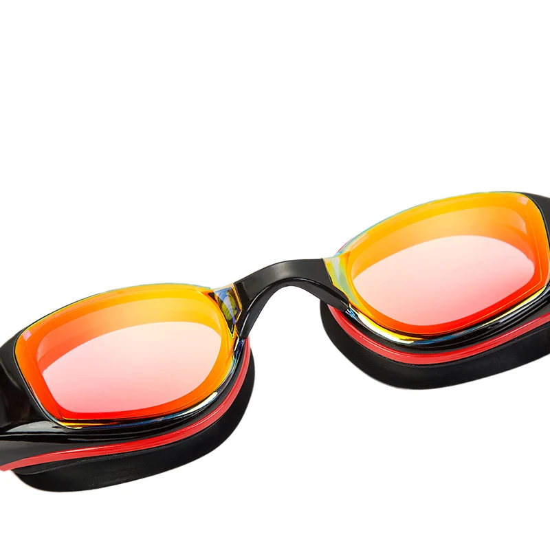 Professional Anti-Fog UV Protection Adjustable Swimming Goggles Men Women Waterproof Electroplate/Transparent Silicone Glasses