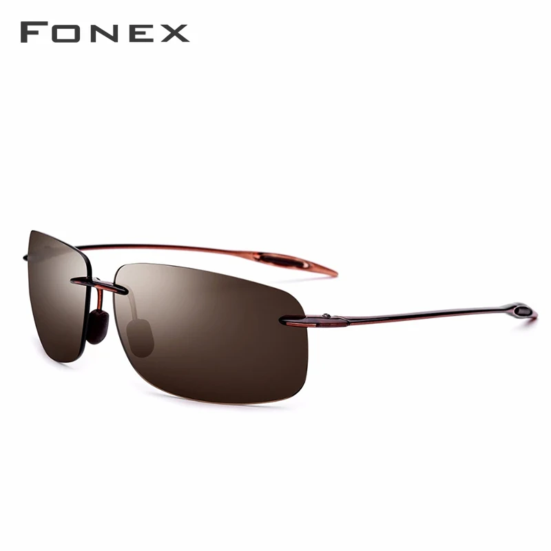 Мужские и женские очки без оправы FONEX Ultem TR90 сверхлегкие Квадратные