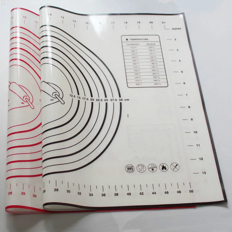 Большой 60*40 см антипригарное Силиконовое выпечки коврик с размерами и преобразования силиконовые в форме печенья лист