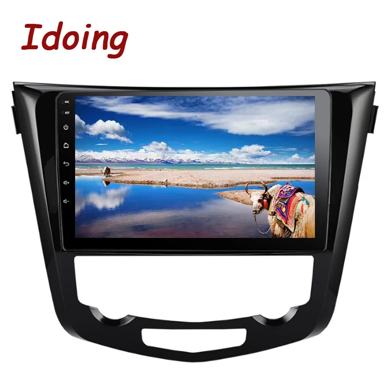 Clearance Idoing 10.2" 2.5D Car Android 8.1 Radio Multimedia Player Fit Nissan X-Trail Qashqai 2014-2017 4G+64G Octa Core GPS Navigation 1