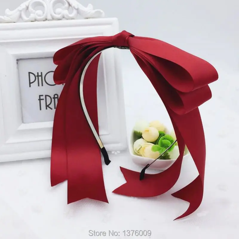 

Lolita KC Maid Headband Kawaii Bowknot Handmade DIY Bow Hair Accessories Snow White Hairpin Halloween Cosplay Headdress