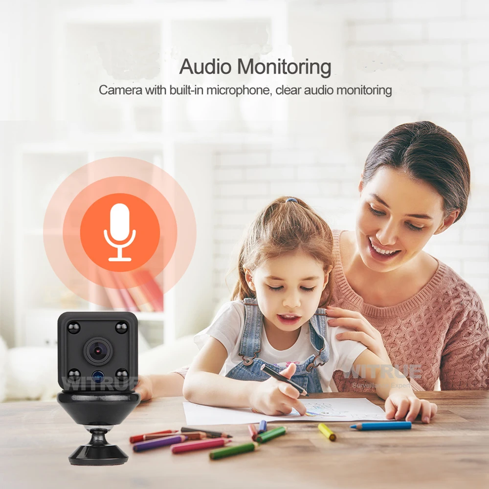 Mini Wifi IP Camera Wireless Security Camera Built-in Battery Invisible Night Vision Audio Monitor 64G TF Card CCTV Camera Mini Wifi IP Camera Wireless Security Camera Built-in Battery Invisible Night Vision Audio Monitor 64G TF Card CCTV Camera