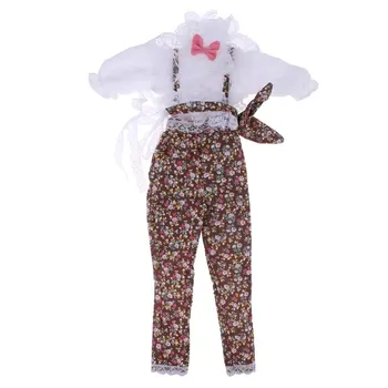

60cm Girl Fashion Doll Suit Floral Straps Pants Outfit Clothes Accessories for 1/3 BJD LUD YOSD DOD LUTS Doll Kids Toys Gift