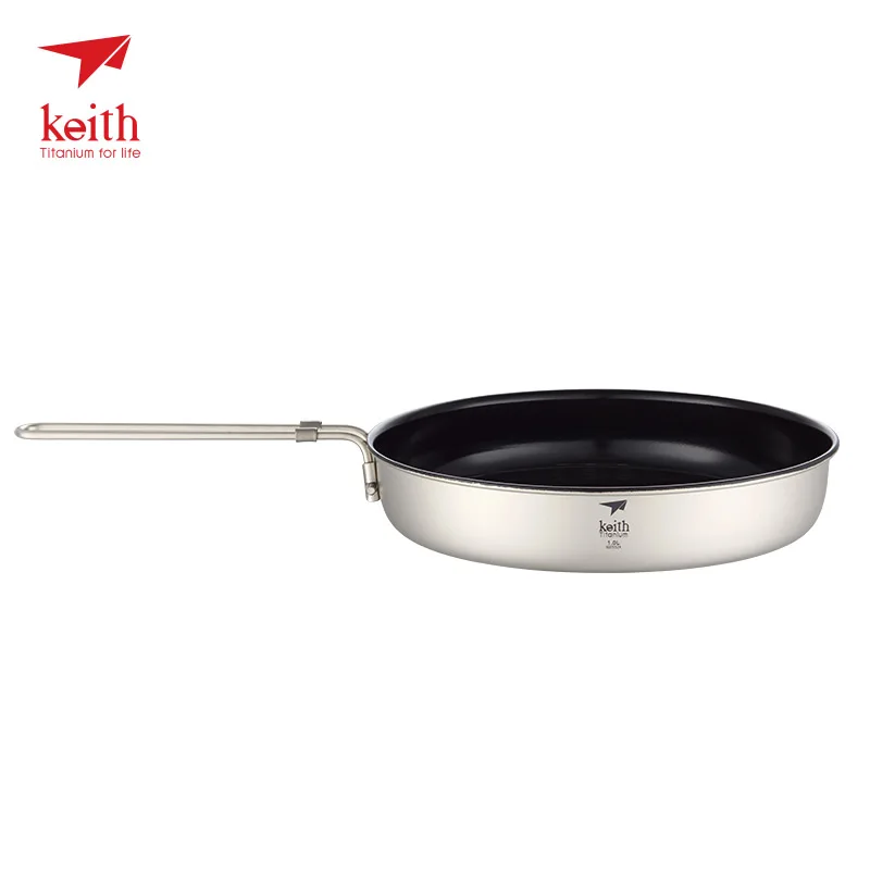 Keith Titanium sartén antiadherente utensilios de cocina para Camping al aire libre Picnic de cocción Keith Titanium sartén antiadherente utensilios de cocina para Camping al aire libre Picnic de cocción